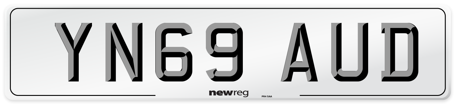 YN69 AUD Number Plate from New Reg